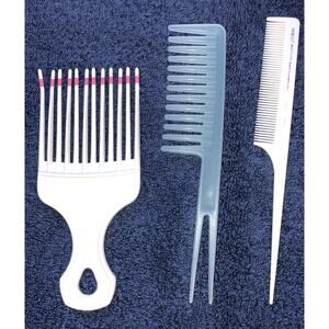 Combs Pick Hairstyling Lot Of 3
